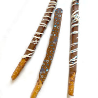 Hanukkah Chocolate Dipped Pretzels - Terry's Toffee