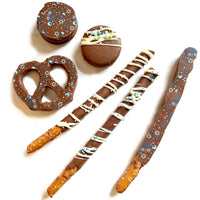Hanukkah Chocolate Dipped Pretzels - Terry's Toffee