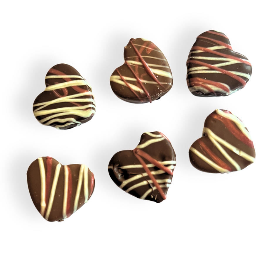 Valentine's Day Caramel Hearts