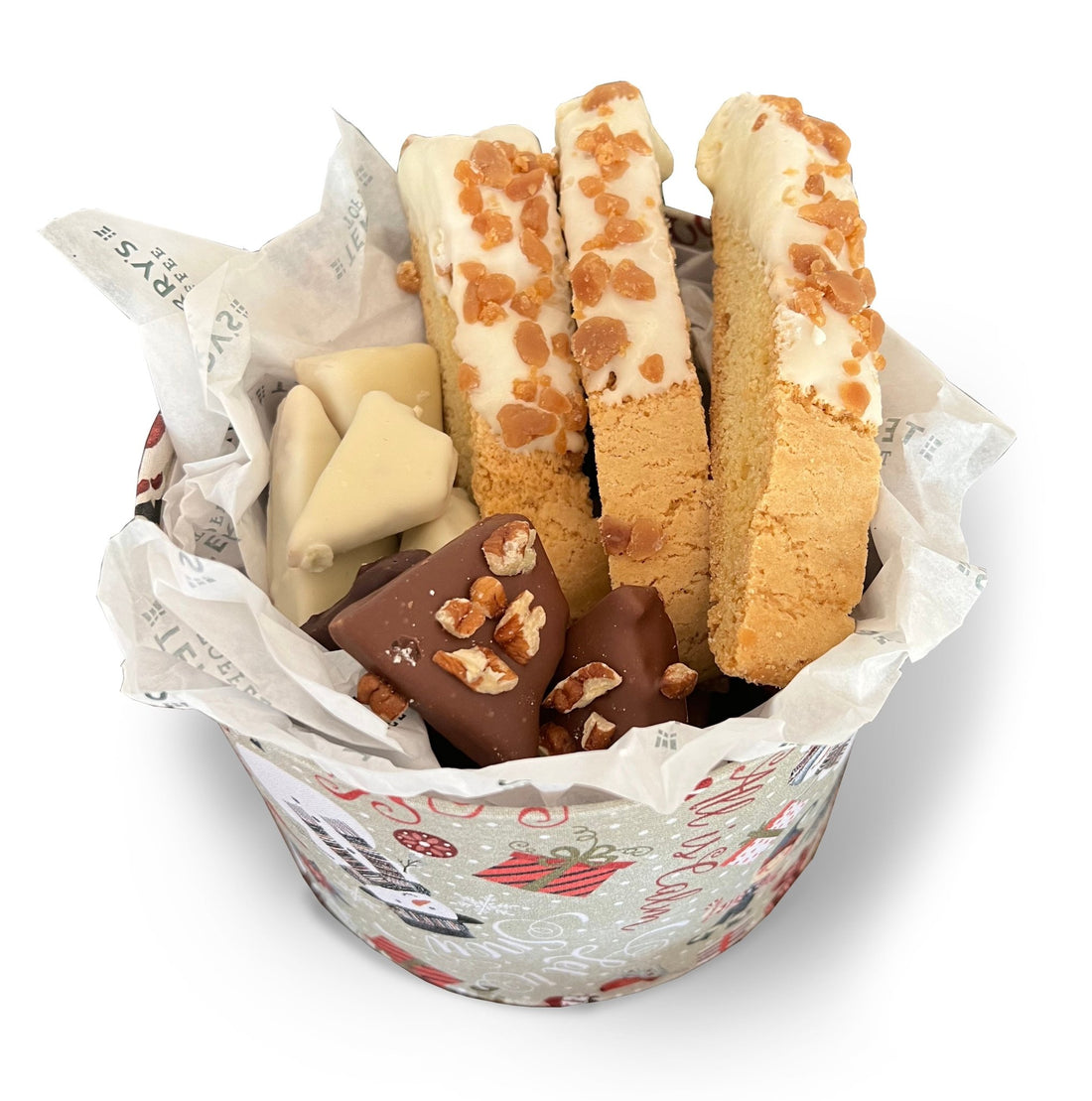 Toffee & Biscotti Holiday Hat Boxes - Terry's Toffee